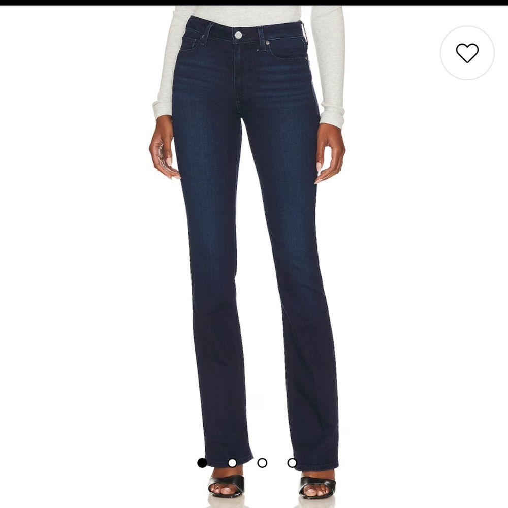 PAIGE manhattan boot jeans size 27 inseam 34”